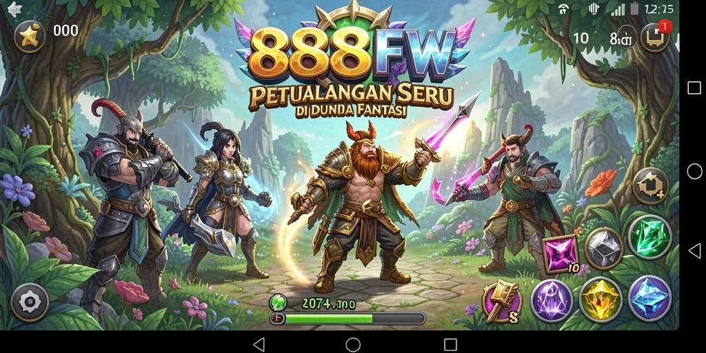 Tampilan gameplay 888FW yang penuh aksi petualangan.