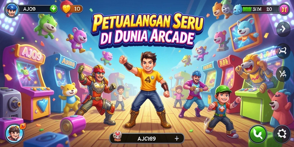 Tangkapan layar AJO89 menampilkan aksi seru gameplay arcade.