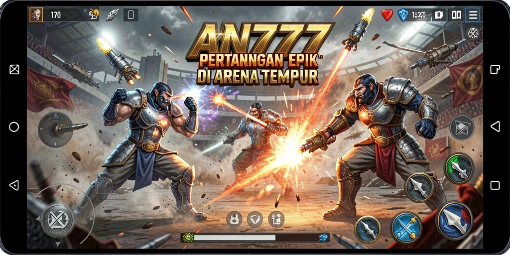 Gameplay mendebarkan dalam AN777 dengan aksi pertarungan seru.