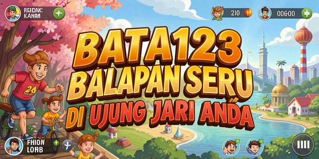 Tangkapan layar menampilkan aksi balapan cepat BATA123 di lintasan menantang.