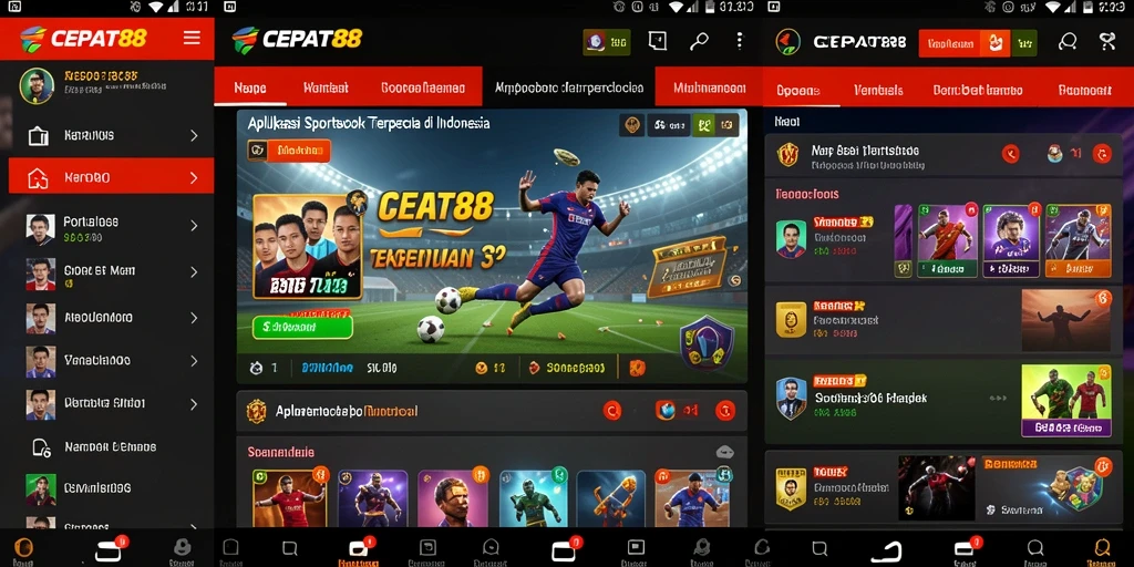 Tampilan utama <strong>CEPAT88</strong> dengan fitur taruhan olahraga yang menarik.