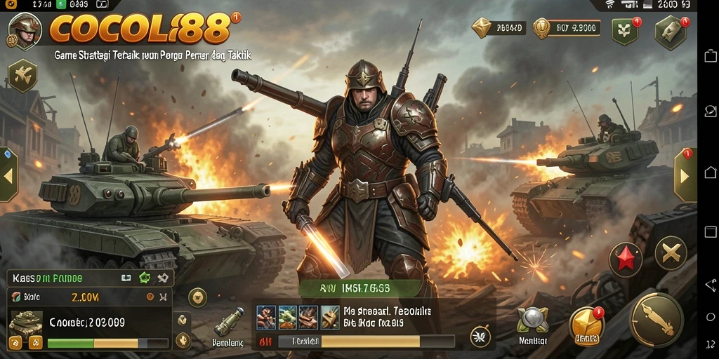 Gameplay COCOL88 menampilkan strategi dan taktik yang mendebarkan.