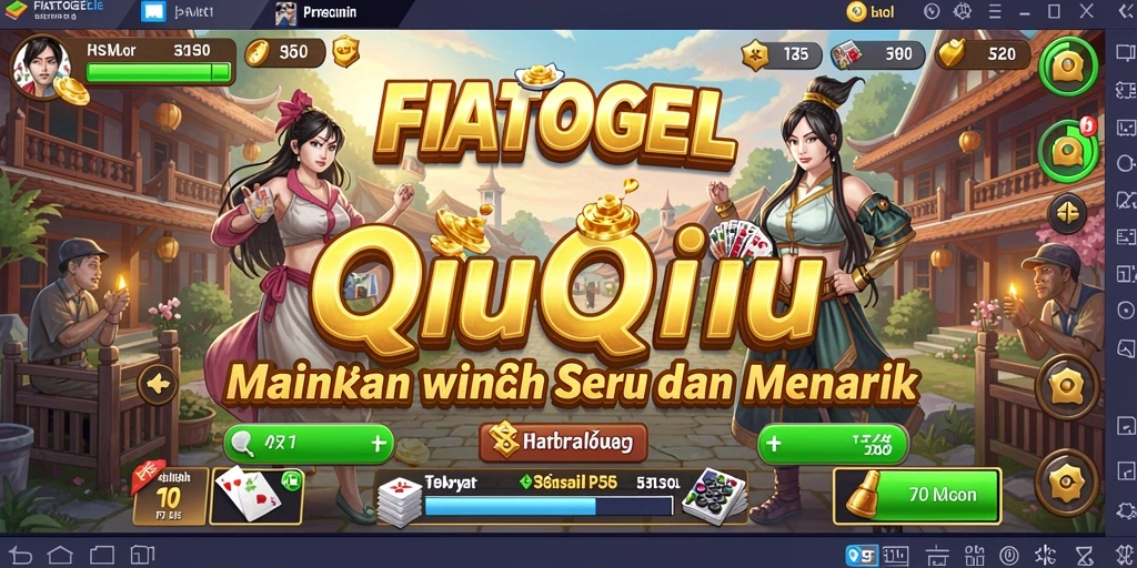 Tampilan menarik gameplay seru di FIATOGEL QiuQiu.