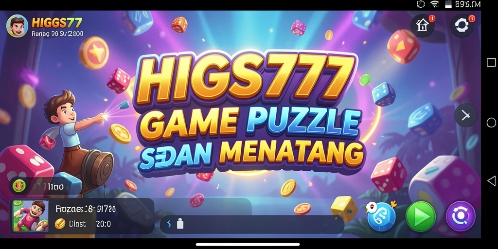Screenshot gameplay HIGGS777 menampilkan tantangan puzzle yang menarik.