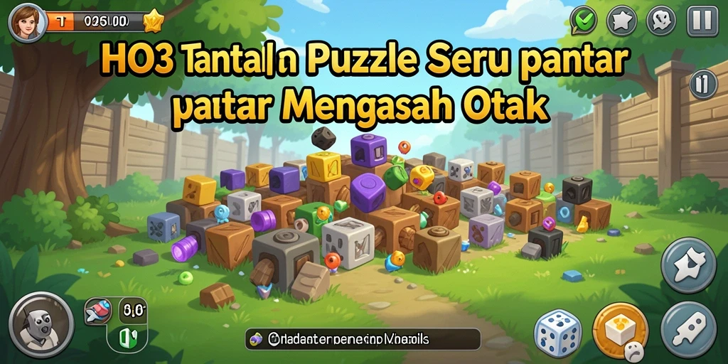 Tampilan gameplay seru dari HO3 dengan berbagai tantangan puzzle.