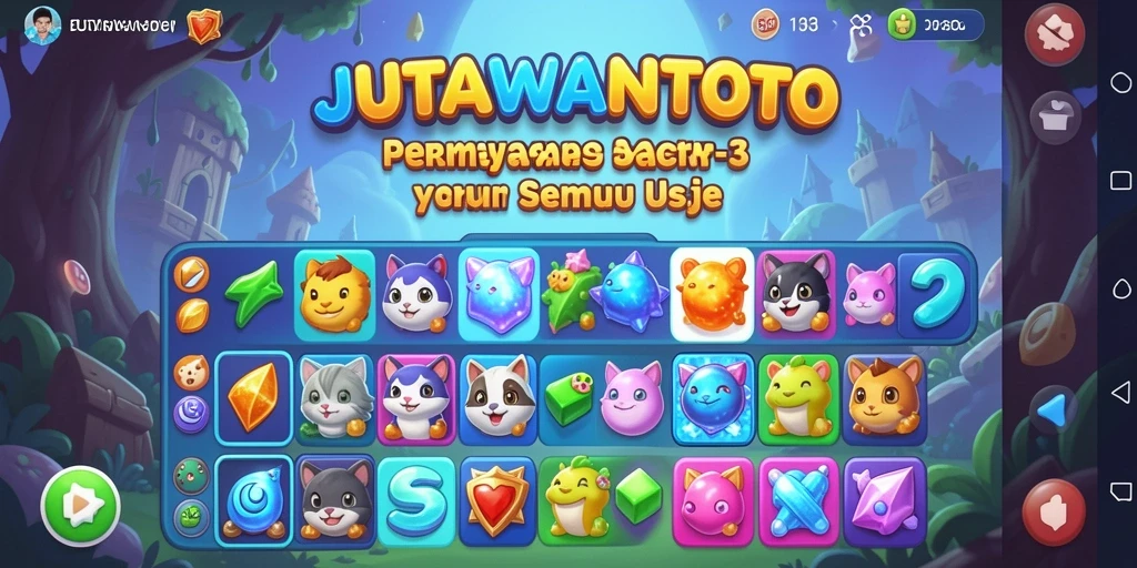 Tampilan gameplay seru dari JUTAWANTOTO dengan grafis menarik.