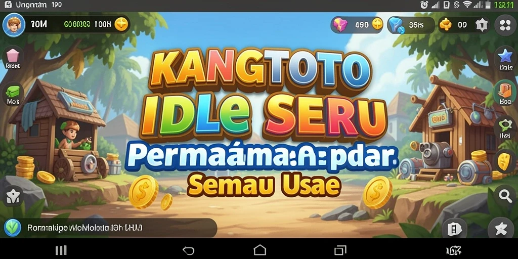 Screenshot gameplay KANGTOTO yang menunjukkan aksi dan progres permainan.