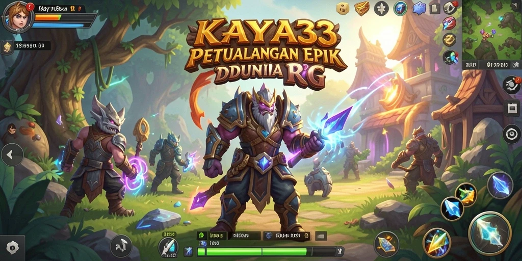 Tampilan gameplay KAYA33 yang menampilkan aksi RPG yang mendebarkan.