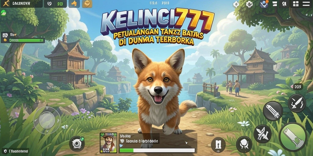 Tangkapan layar KELINCI777 menampilkan petualangan epik di dunia terbuka.