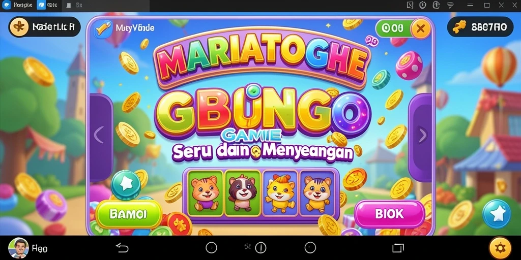 Tampilan gameplay MARIATOGEL yang seru dalam permainan Bingo.