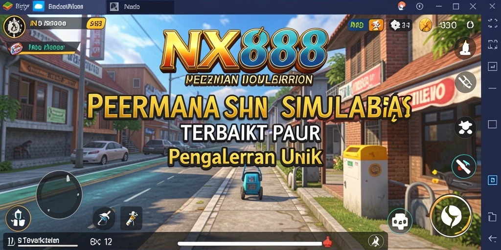 Tangkapan layar menunjukkan gameplay NX888 yang menarik dalam simulasi dunia yang dinamis.