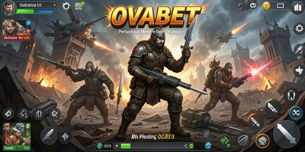 Gameplay OVABET yang seru dan menantang dalam Tower Defense.