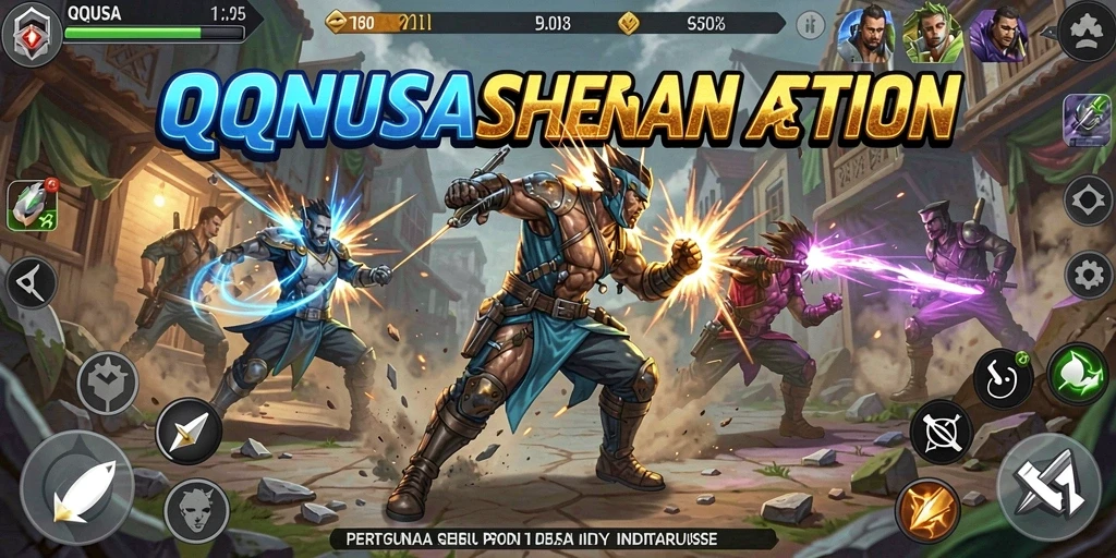 Tangkapan layar gameplay intens dari QQNUSA.