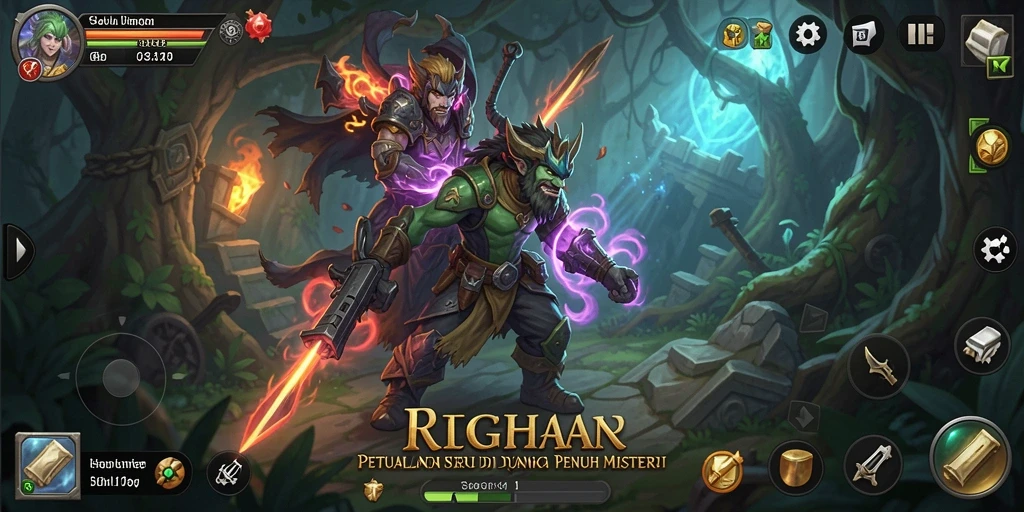 Gameplay RICH7 yang seru di dalam petualangan menegangkan.
