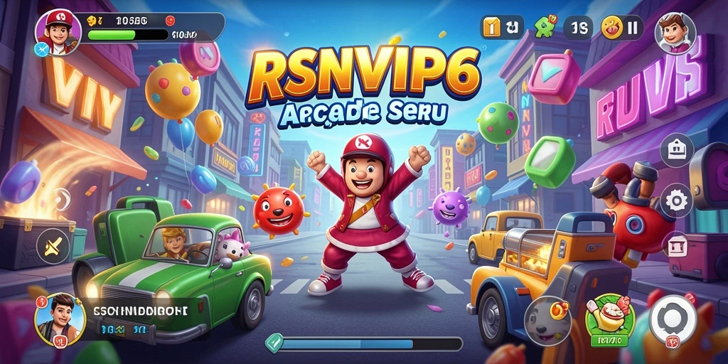 Screenshot gameplay RSNVIP6 menampilkan aksi seru dalam permainan Arcade.