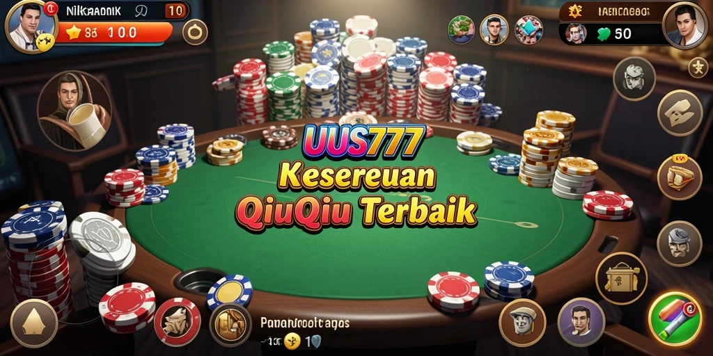 Tampilan gameplay QiuQiu yang menegangkan dan seru.